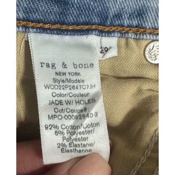 RAG & BONE Women’s Nina High-Rise Ankle Cigarette Jeans,‎ SZ 29 - Picture 9 of 10